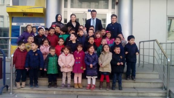 İlçe Milli Eğitim Müdürü Salih CELEPCİ´ ninde katılımıyla anaokulu öğrencilerimize  postane gezisi düzenlendi. 