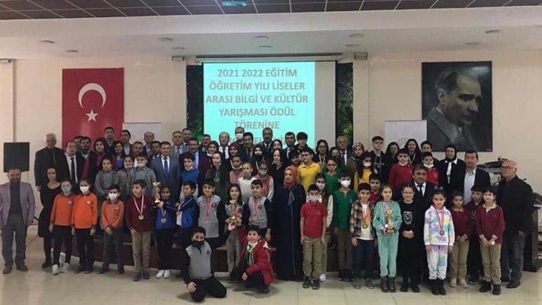 İlimizde İlkokullar Arası Bilgi ve Kültür Yarışması Düzenlendi 