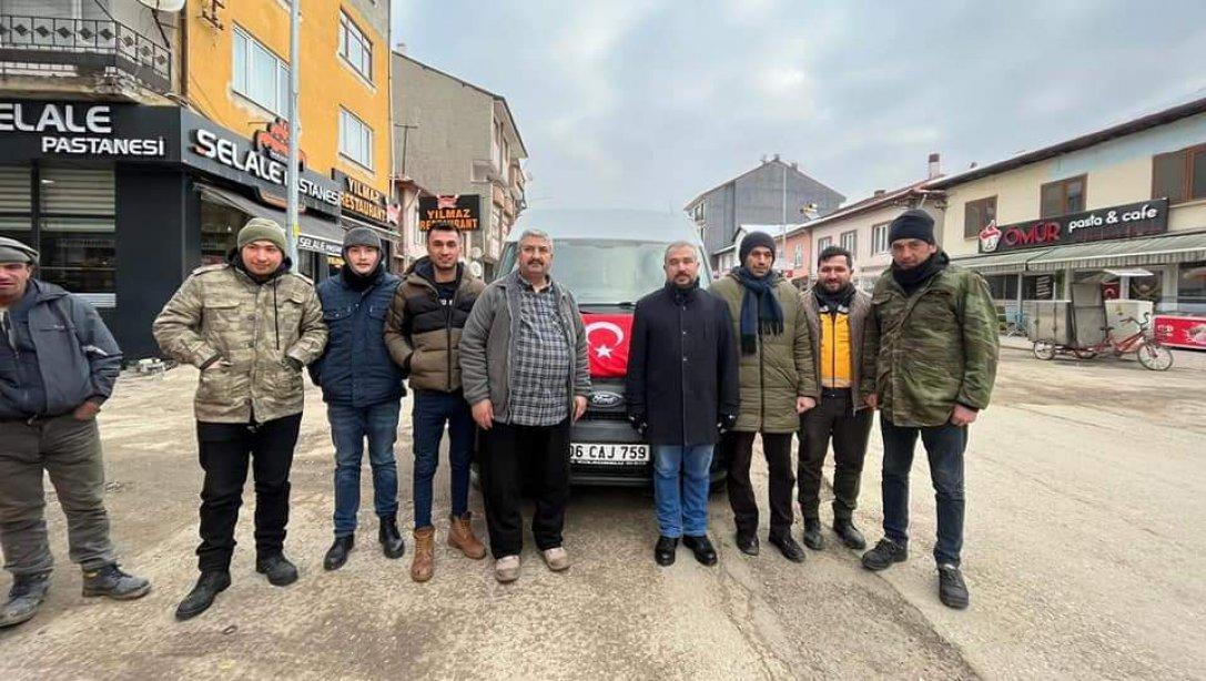 Mengen Aşçılar Mesleki ve Teknik Anadolu Lisesi, Deprem Bölgesi Kahramanmaraş Afşin'e Hareket Etti